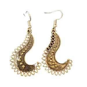 Bohemian Gold Alloy Dangle Earrings